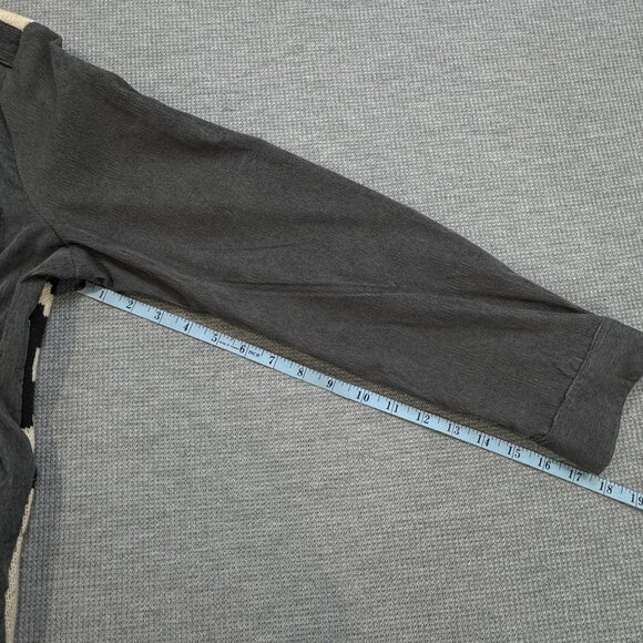 Davi & Dani Womens Size M Gray Jacket Southwestern Aztec Corduroy Boho Shacket - Picture 13 of 16